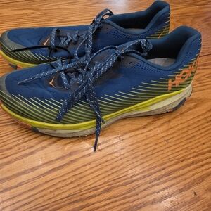 Hoka One One Men's size 10 Torrent 2 Running Sneaker Shoes Blue Corral
